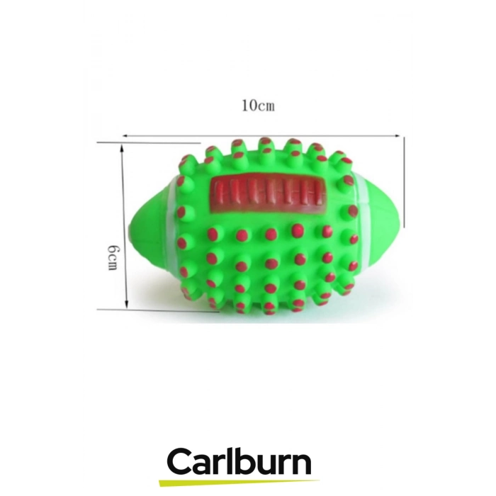 Özel Üretim Dayanıklı Evcil Hayvan Etkili Dikenli Sesli Köpek Diş Kaşıma Temizleme Topu