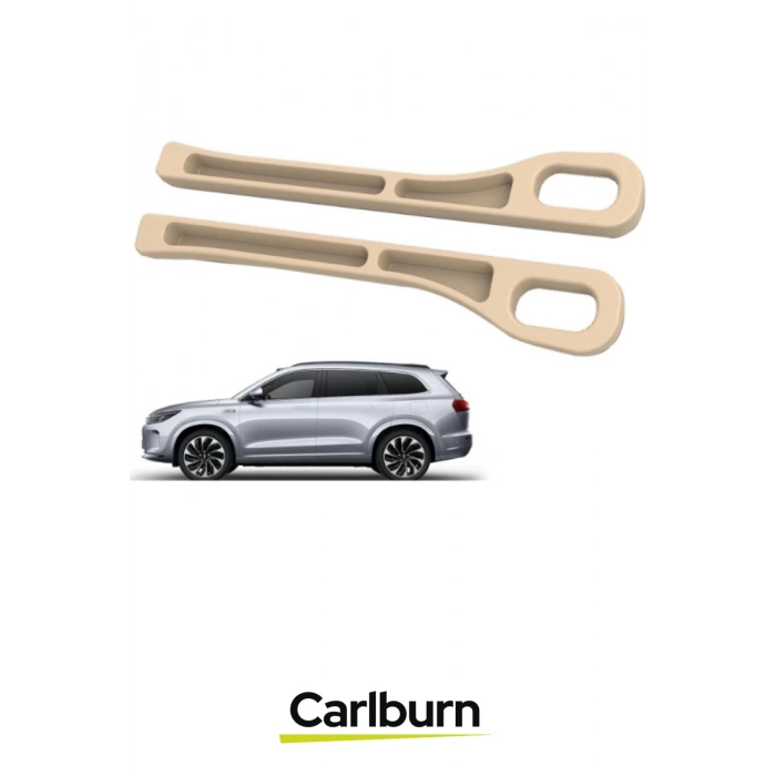 Özel Üretim Esnek Telefon Cüzdan Anahtar Para Düşme Engelleyici Araç Koltuk Arası Düzenleyici Krem