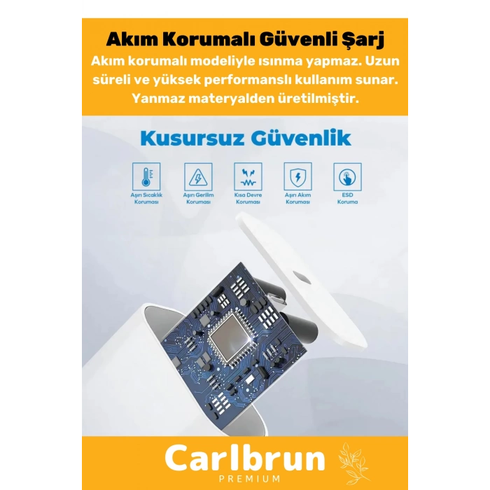 Macbook İphone Tüm Serilere Uyumlu 35w 15 16 17 Plus Pro Type C Kablolu Hızlı Şarj Seti Adaptör