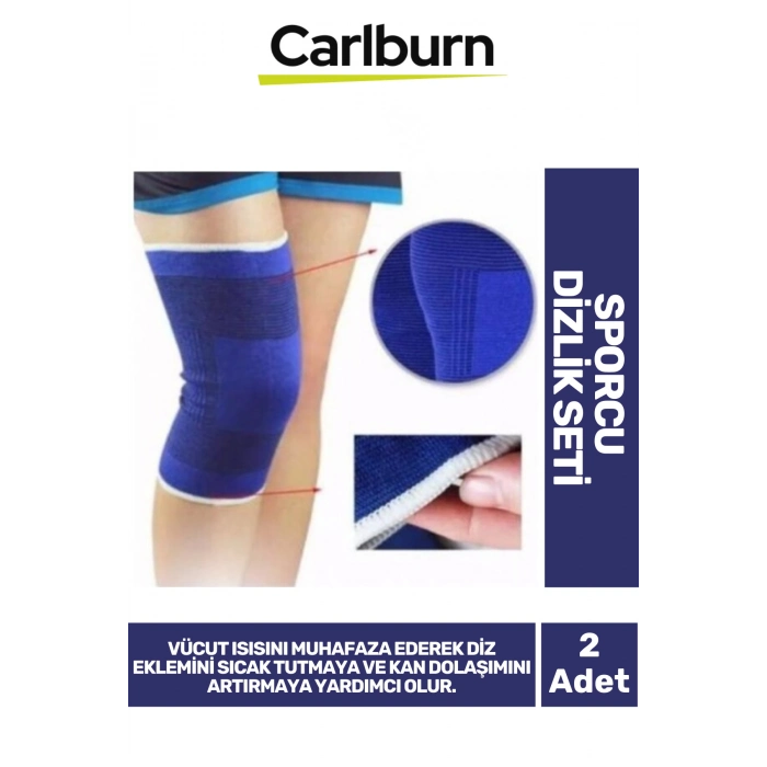 Özel Üretim Esnek Diz Koruyucu Sporcu Sakatlık Ameliyat Elastik Bandaj Sporcu Dizlik 2li Set