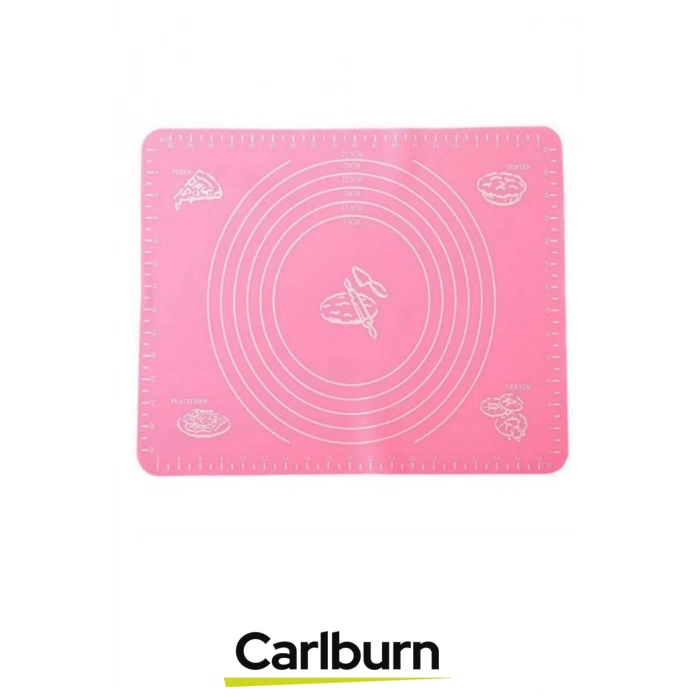 Özel Üretim Hijyenik Pratik Ölçekli Gıda Uyumlu Silikon Kaymaz 50x40cm Hamur Açma Matı