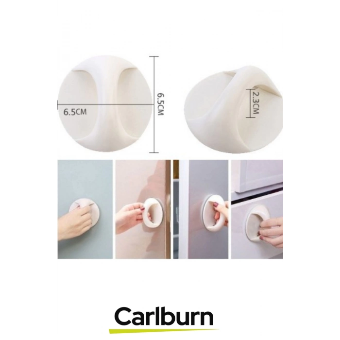 İz Bırakmayan Cam Fayans Kapı Ahşap Panel Pencere Klozet Dolap Çok Amaçlı Yapışkanlı Kulp Tutacak