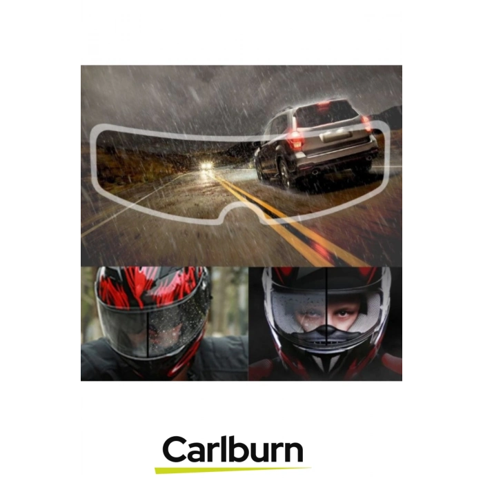 Özel Üretim Su Tutmaz Film Bisiklet Motosiklet Kaskı Vizor Buhar Önleyici Yağmur Kaydırıcı