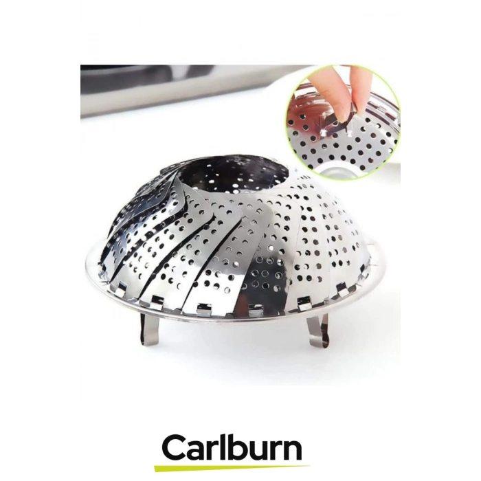 Yüksek Kaliteli Katlanıp Açılabilir Tencere İçi Paslanmaz Çelik Buharda Haşlama Pişirme Sepeti