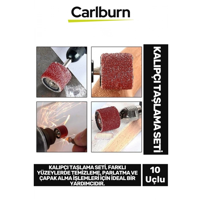 Özel Üretim Metal Ahşap Plastik Temizleme Parlatma Çapak Alma 10 Uçlu Kalıpçı Taşlama Seti