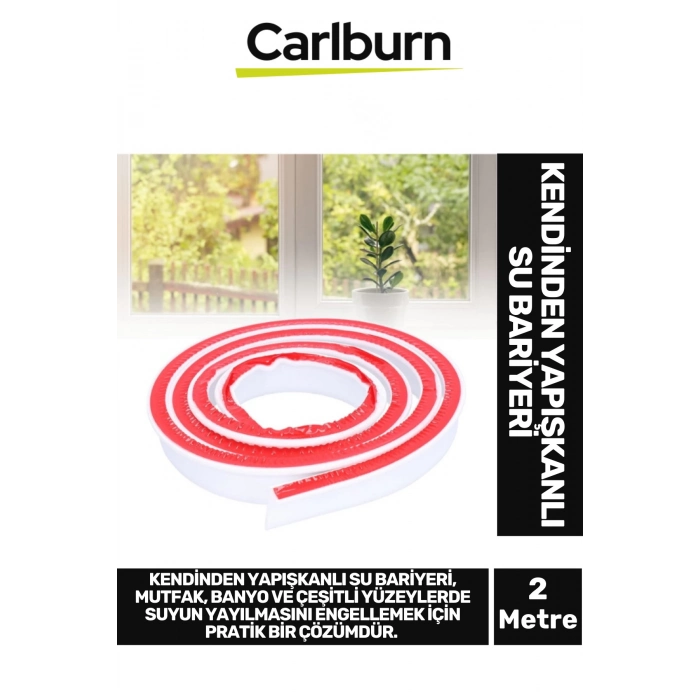 Özel Üretim Esnek Dayanıklı Yapışkanlı Mutfak Banyo Tezgah Kendinden Yapışkanlı Su Bariyeri 2 Metre