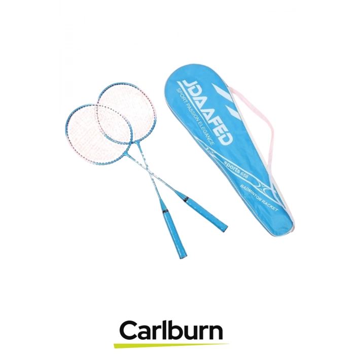 PremiumHafif Dayanıklı Telli Sağlam Ergonomik Saplı Eli Yormaz Kavrama 2li Badminton Raket Seti