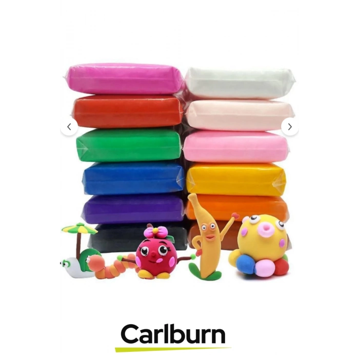 Özel Üretim Esnek Yumuşak Doku Dağılmayan Kıvamlı Zıplayan Hamur Karışık Renk 90 gr x 12 Adet