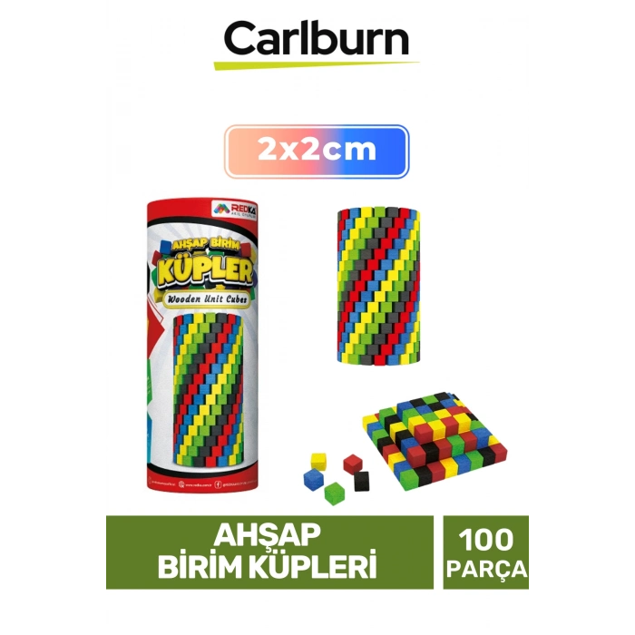 Özel Seri Eğitici Zeka Geliştirici Öğretici El Göz Koordinasyonu Ahşap Birim Küpleri - 100 Parça