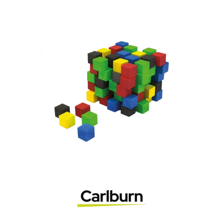 Özel Seri Eğitici Zeka Geliştirici Öğretici El Göz Koordinasyonu Ahşap Birim Küpleri - 100 Parça