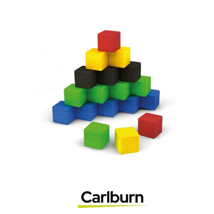 Özel Seri Eğitici Zeka Geliştirici Öğretici El Göz Koordinasyonu Ahşap Birim Küpleri - 100 Parça