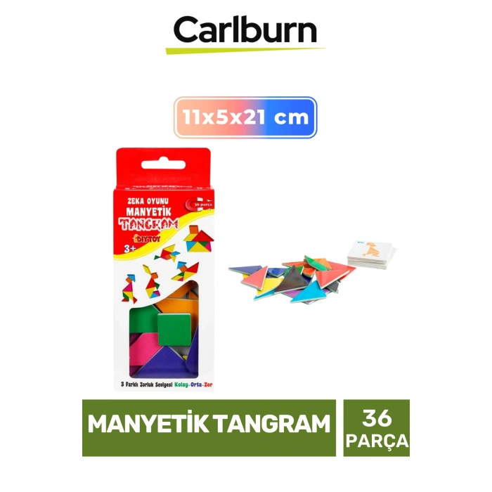 Özel Üretim Eğitici Zeka Geliştirici Öğretici El Göz Koordinasyonu Manyetik Tangram 36 Parça