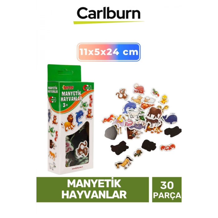 Özel Üretim Eğitici Zeka Geliştirici Öğretici El Göz Koordinasyonu Manyetik Hayvanlar - 30 Parça