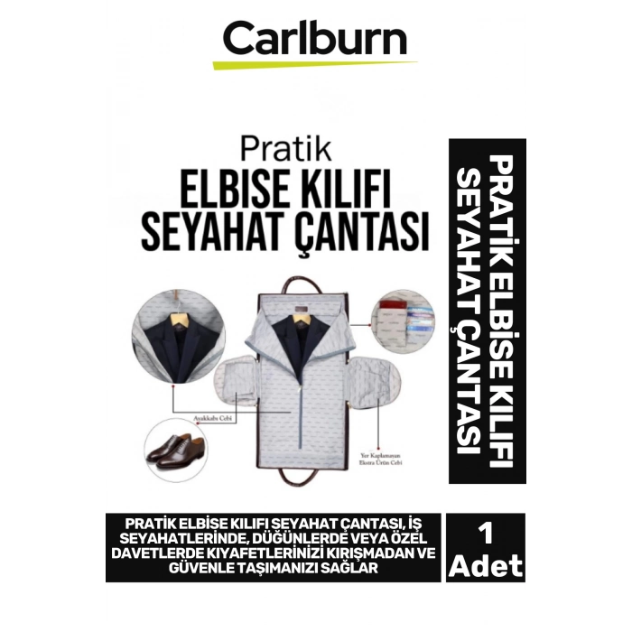 Takım Elbise Gömlek Kırışma Önleyici Düğün Davet İş Toplantı Pratik Elbise Kılıfı Seyahat Çantası