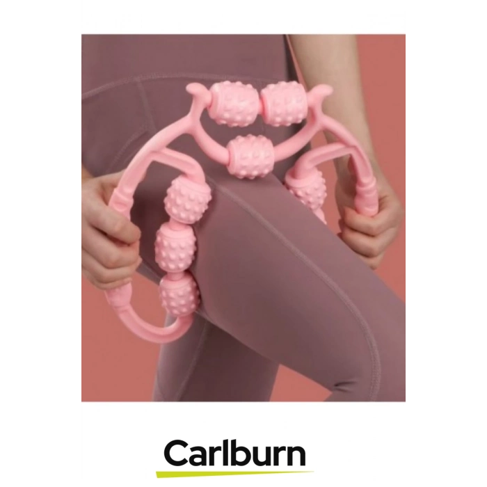 Premium Çift Taraflı Ayarlanabilir Basınç Seviyeli Selülit Masaj Aleti 9 Tekerlekli Lenf Drenaj Rulo