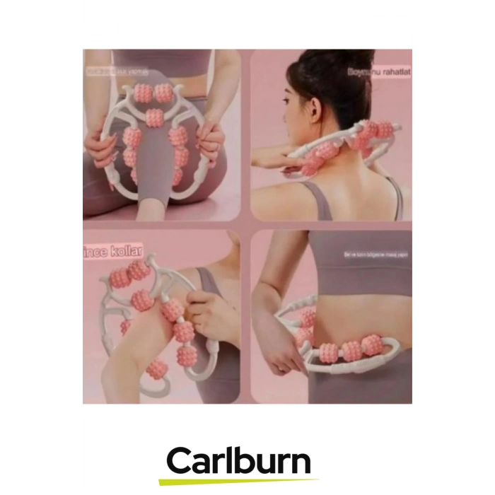 Premium Çift Taraflı Ayarlanabilir Basınç Seviyeli Selülit Masaj Aleti 9 Tekerlekli Lenf Drenaj Rulo