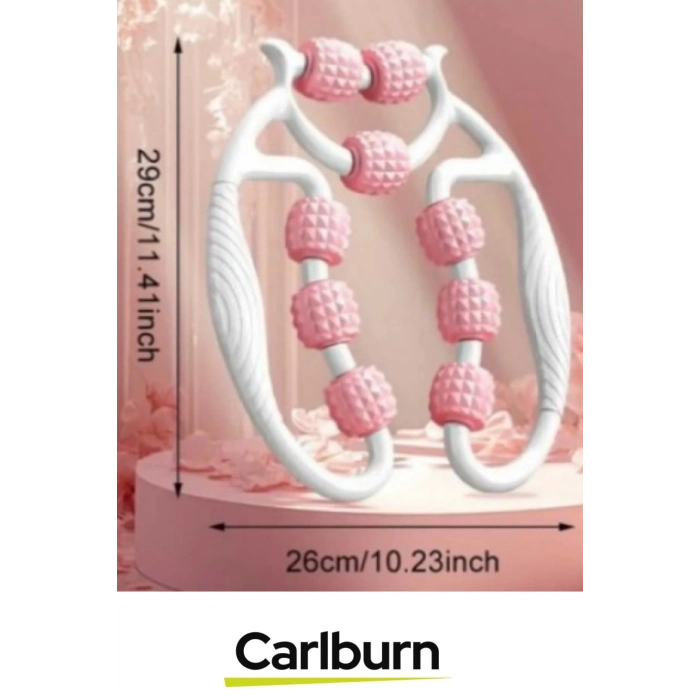 Premium Çift Taraflı Ayarlanabilir Basınç Seviyeli Selülit Masaj Aleti 9 Tekerlekli Lenf Drenaj Rulo