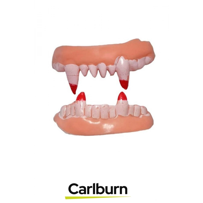 Özel Üretim Korku Temalı Partiler Halloween Yumuşak Esnek Tiyatro Çift Damak Yumuşak Vampir Dişleri