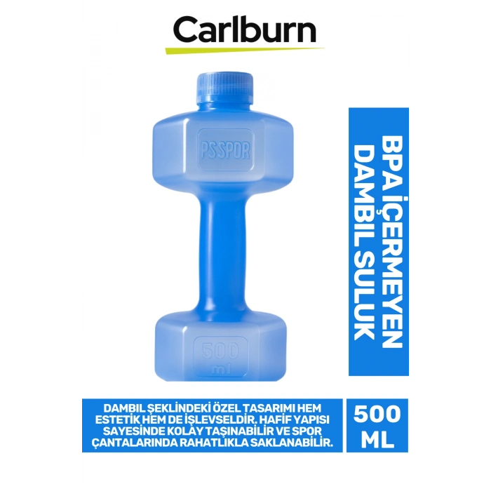 Özel Tasarım Bpa İçermeyen Gıdaya Uygun Plastik Spor Günlük Kamp Koşu Dambıl Suluk 500 ml