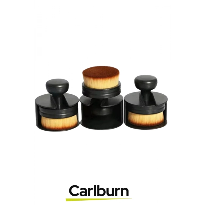 Özel Üretim Araç Otomobil Bakım Parlak Görünüm Tutma Saplı Kaymaz Siyah Lastik Parlatma Fırçası