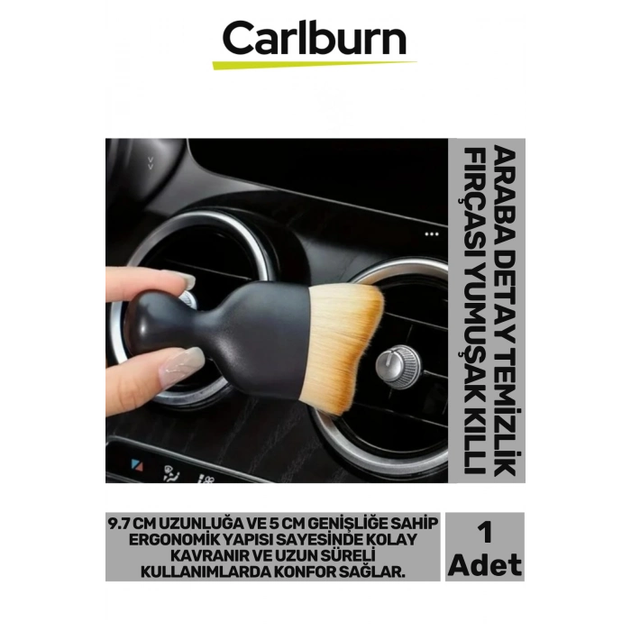 Premium İnce Telli Zarar Vermeyen Ultra Yumuşak Saplı Araba Detay Temizlik Fırçası Yumuşak Sık Kıllı