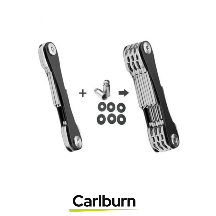 Premium 8.8 cm Ses Çıkarmayan Vidalı Sistemli Hafif Alüminyum Pratik Akıllı Anahtarlık Düzenleyici