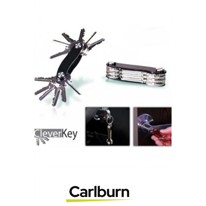 Premium 8.8 cm Ses Çıkarmayan Vidalı Sistemli Hafif Alüminyum Pratik Akıllı Anahtarlık Düzenleyici