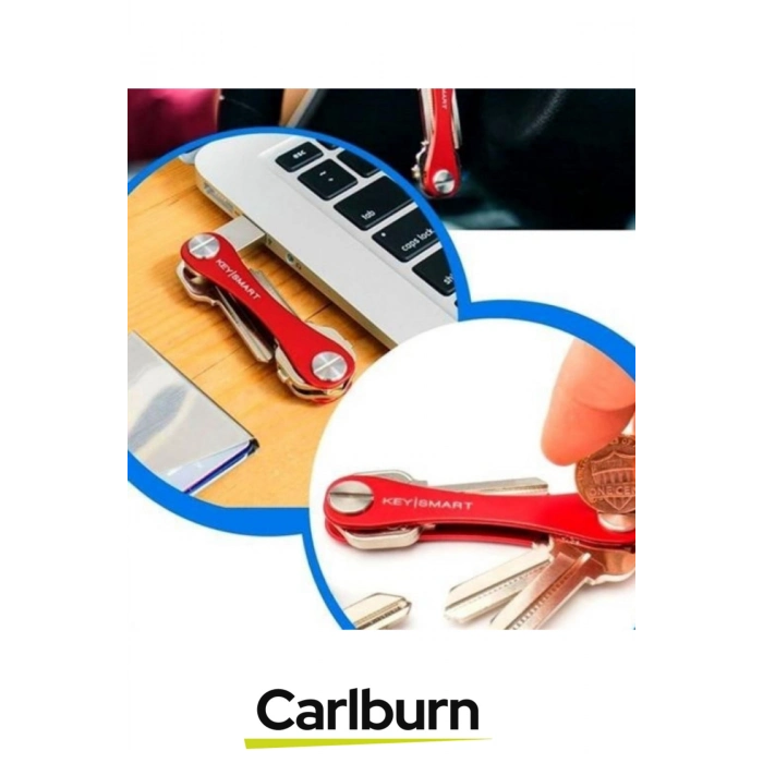 Premium 8.8 cm Ses Çıkarmayan Vidalı Sistemli Hafif Alüminyum Pratik Akıllı Anahtarlık Düzenleyici