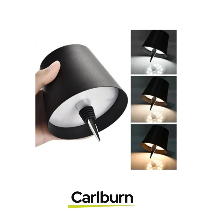 Özel Tasarım Şarjlı Balkon Bahçe Oda Dekorasyonu Masaüstü Aydınlatma Romantik Kablosuz Şişe Lambası