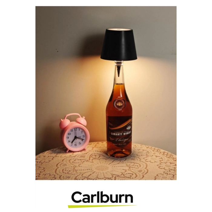 Özel Tasarım Şarjlı Balkon Bahçe Oda Dekorasyonu Masaüstü Aydınlatma Romantik Kablosuz Şişe Lambası