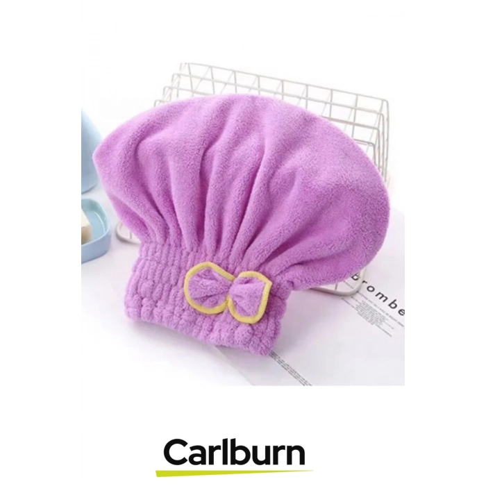 Özel Üretim Yumuşak Hızlı Kuruma Sağlayan Yüksek Emici Mikrofiber Havlu Saç Kurutma Bonesi 30x25x16