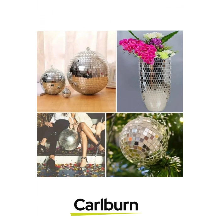 Premium Işık Yansıtan Parti Eğlence Gümüş Renk Aynalı Dekor Bandı Kendinden Yapışkanlı 100 cm x 4 cm