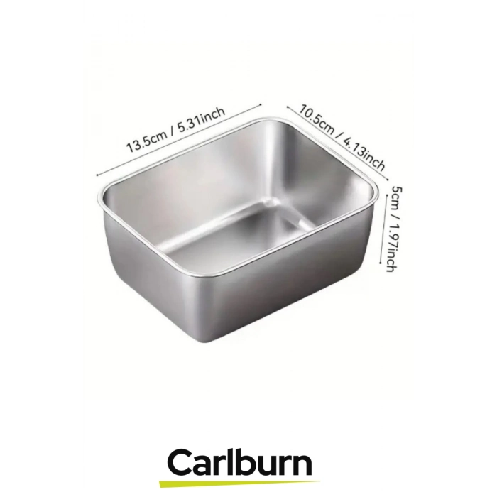 Premium Gıda Güvenliği Sertifikalı Koku Yapmayan Kolay Temizlenir Şık Paslanmaz Çelik Saklama Kabı