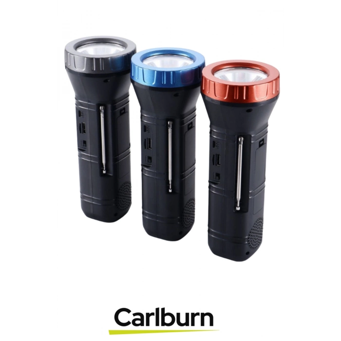 Premium 800 mAh Güneş Enerjili TWS Bluetooth Radyo Özellikli Kamp 7W LED El Feneri