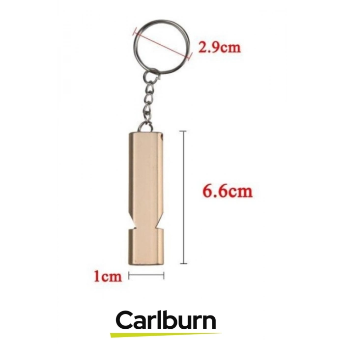 Özel Tasarım Paslanmaz Çelik Kamp Deprem Spor Stadyum Yangın Uyarı Alüminyum SOS Düdük Anahtarlık