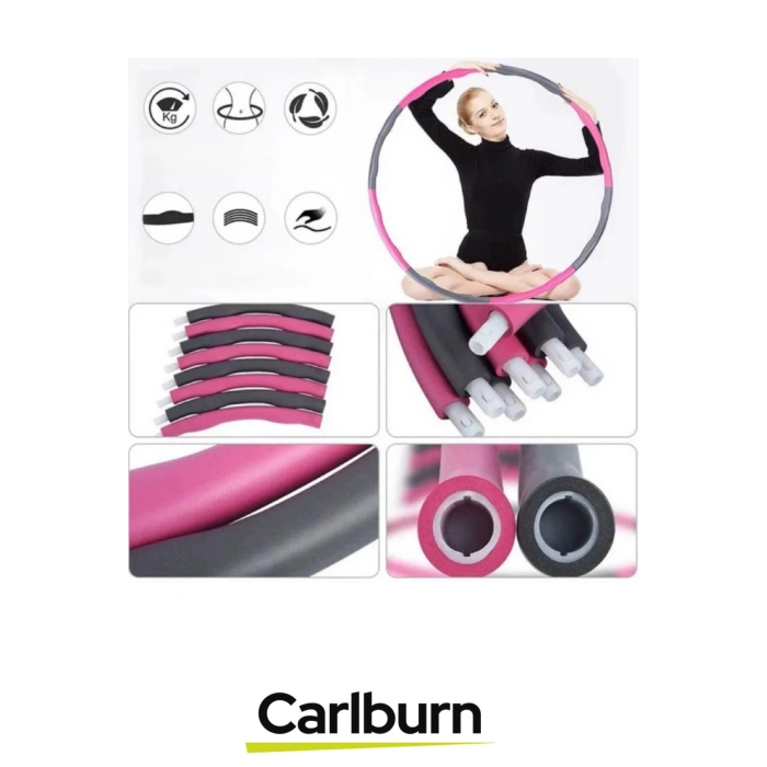 Özel Üretim 72-95 Cm Taşınabilir Ayarlanabilir Kalori Vücut Spor 8 Parçalı Ayarlanabilir Hulahop