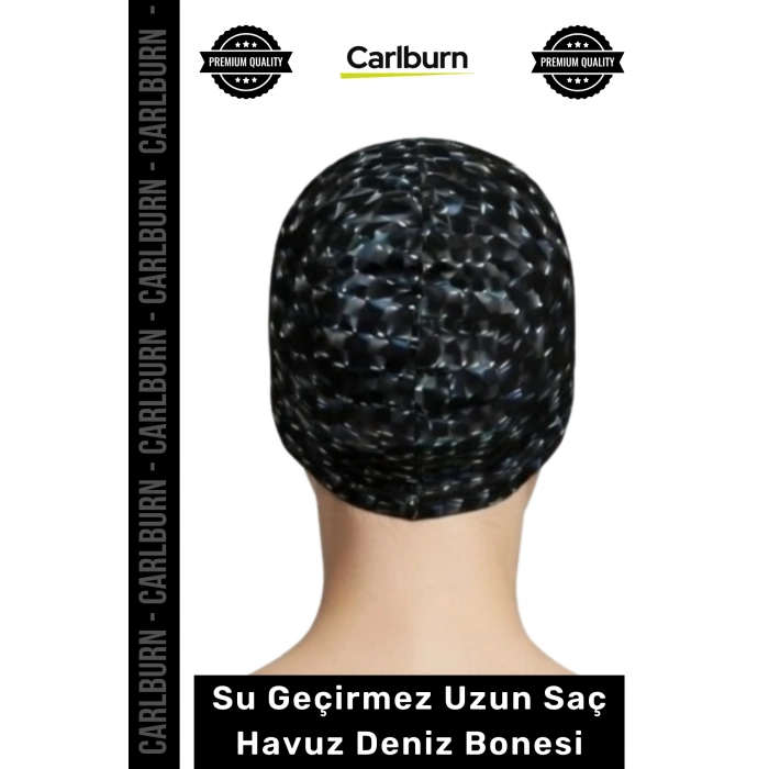 #Bone Uzun Saç Kaymaz Su Geçirmez Sızdırmaz Yüzücü Havuz Deniz Bonesi Elastik Bez Yüzme Şapkası