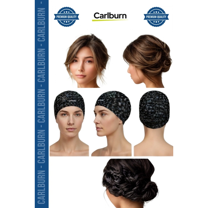 #Bone Uzun Saç Kaymaz Su Geçirmez Sızdırmaz Yüzücü Havuz Deniz Bonesi Elastik Bez Yüzme Şapkası