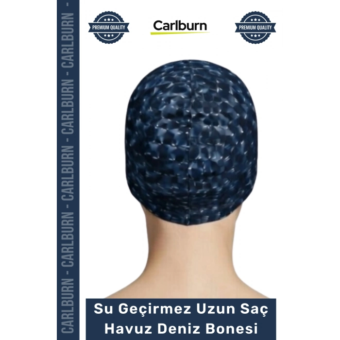 #Bone Uzun Saç Kaymaz Su Geçirmez Sızdırmaz Yüzücü Havuz Deniz Bonesi Elastik Bez Yüzme Şapkası