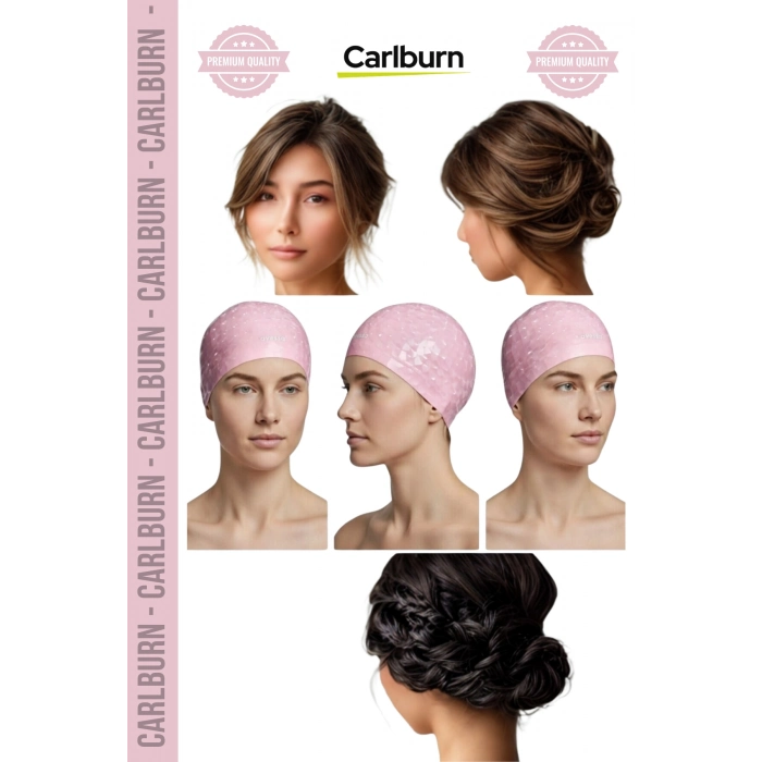 #Bone Uzun Saç Kaymaz Su Geçirmez Sızdırmaz Yüzücü Havuz Deniz Bonesi Elastik Bez Yüzme Şapkası