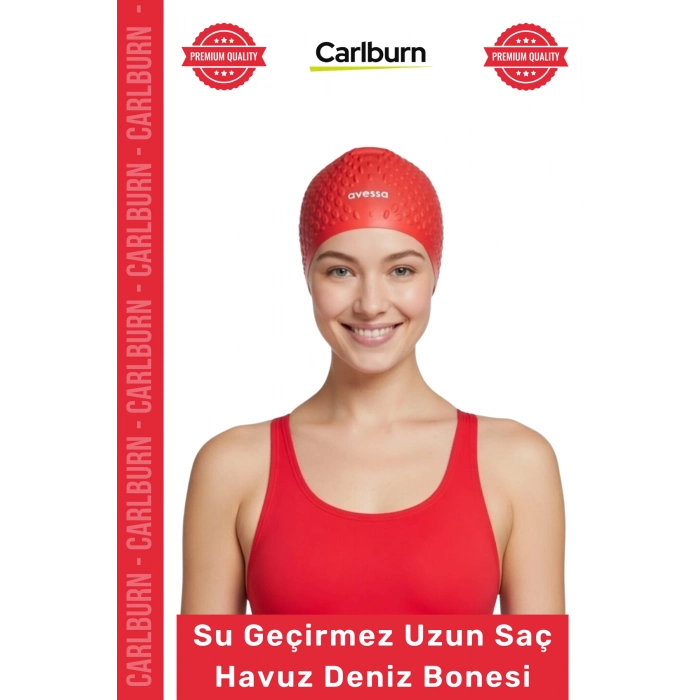 #Bone Kaymaz Su Geçirmez Sızdırmaz Silikon Yüzücü Elastik Yüzme Şapkası Havuz Deniz Uzun Saç Bonesi