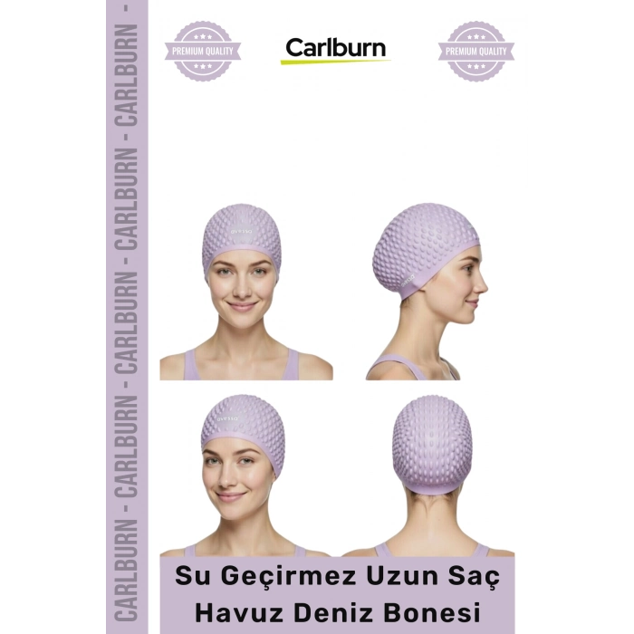 #Bone Kaymaz Su Geçirmez Sızdırmaz Silikon Yüzücü Elastik Yüzme Şapkası Havuz Deniz Uzun Saç Bonesi