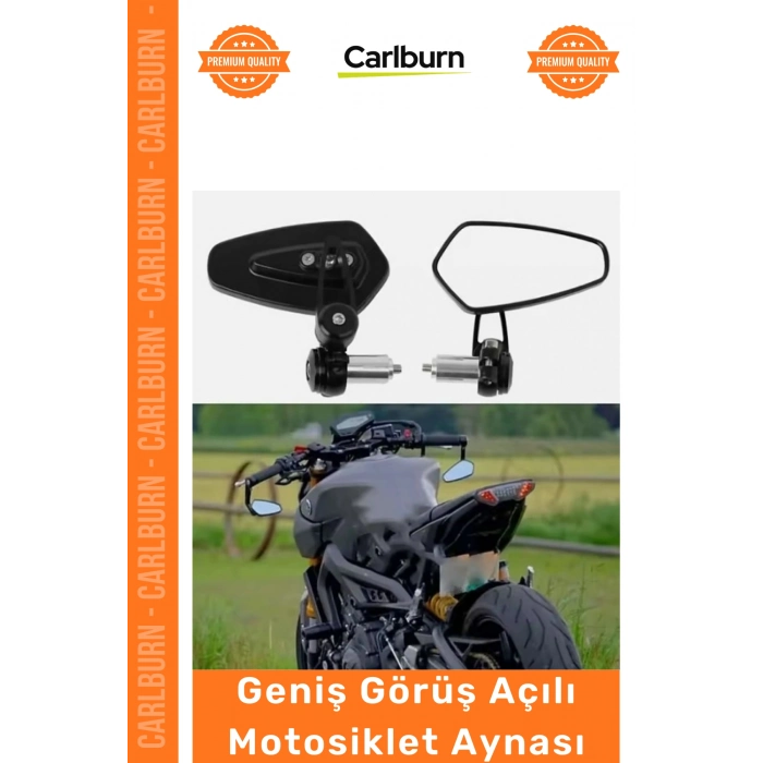 #Ayna Siyah Tak Kullan Dayanıklı Metal Titreşim Önleyici Geniş Görüş Açılı Montaj Motosiklet Aynası