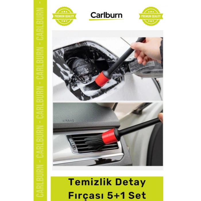#DetayFırçası Farklı Boy Islak Kuru Otomobil Oto Araç Araba Klima Temizlik Detay Fırçası 5+1 Set