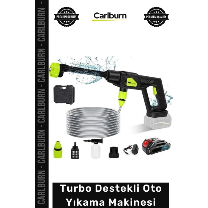 #OtoYıkama Şarjlı Kablosuz Yüksek Basınç Turbo Destekli Temizlik Performans Oto Yıkama Makinesi