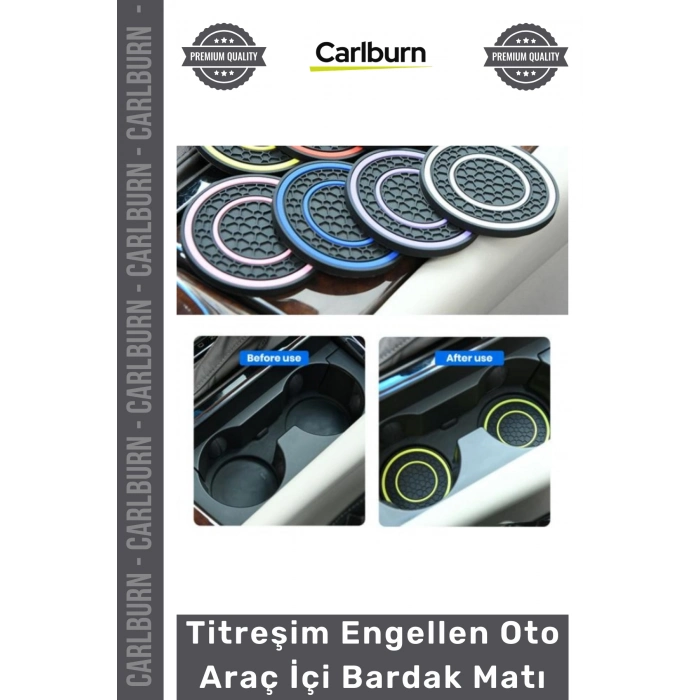 #BardakTutacağı Kaymaz Koruyucu Silikon Dayanıklı Estetik Titreşim Engellen Oto Araç İçi Bardak Matı