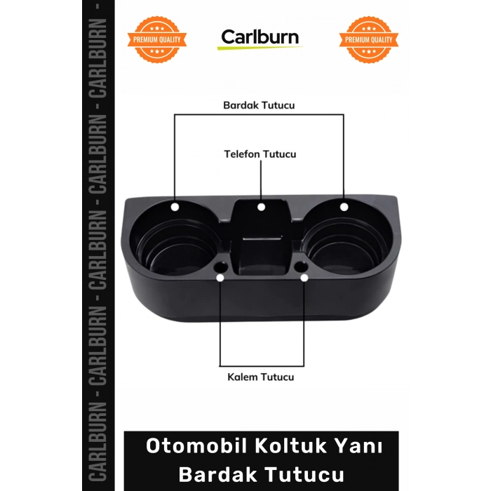 #Bardaklık Ergonomik Çok Amaçlı Araç İçi Depolama Dağınıklık Giderici Oto Koltuk Yanı Bardak Tutucu