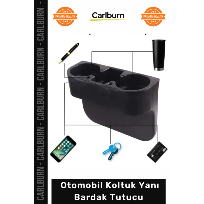 #Bardaklık Ergonomik Çok Amaçlı Araç İçi Depolama Dağınıklık Giderici Oto Koltuk Yanı Bardak Tutucu