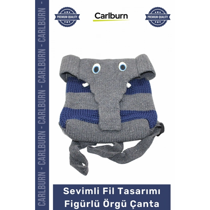 #Çanta Sevimli Fil Tasarımı Figürlü Örgü Omuz Çantası Şık Hafif Günlük Modern Sağlam Aksesuar Çanta