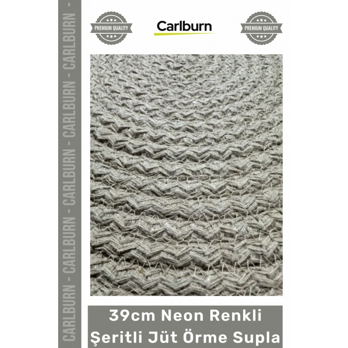 #Supla Dayanıklı Dekoratif Mutfak Masa Dikişli El Sanatı 39cm Neon Renkli Şeritli Jüt Örme Supla